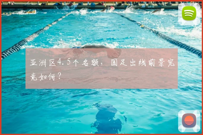 亚洲区4.5个名额，国足出线前景究竟如何？